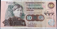 10 Livres sterling Ecosse clydesdale bank 2005